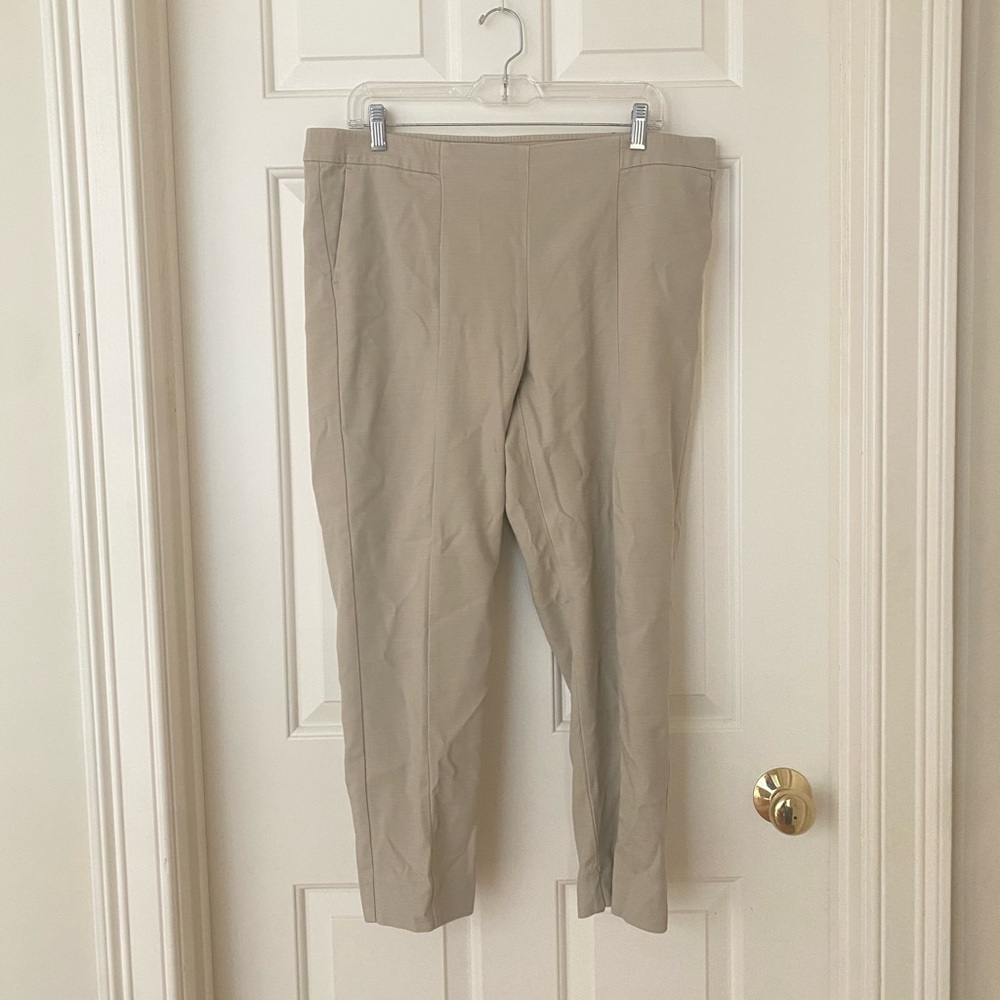 J.Jill Tan Essential Slim Ankle Pants